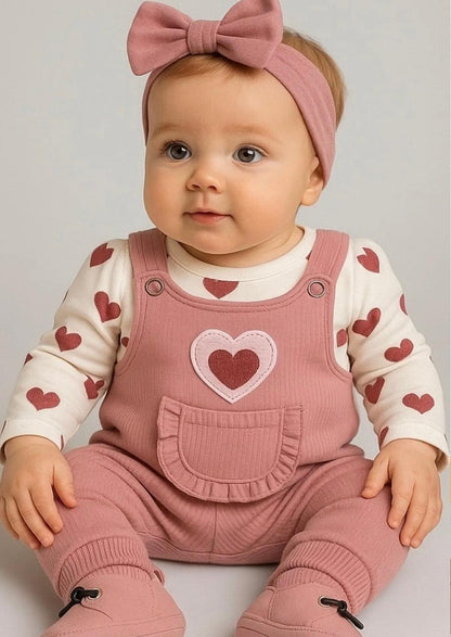 KALP NAKIŞLI KIZ  BEBEK TULUMU